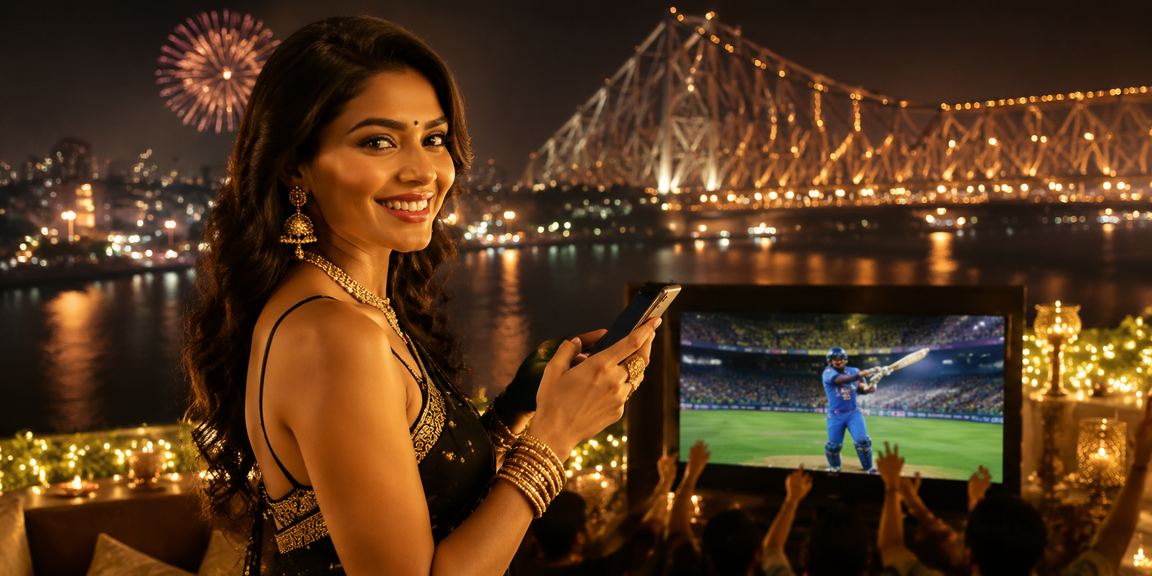 Festive cricket betting scene in Kolkata